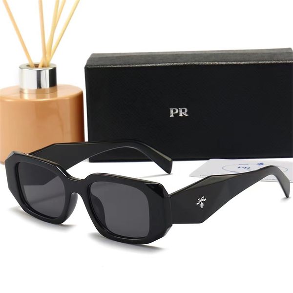 Designer PR 17WS Occhiali da sole quadrati da donna Occhiali da sole di lusso neri Migliori occhiali da sole da uomo Moda di marca popolare Spiaggia Guida Occhiali UV400 Prezzi all'ingrosso