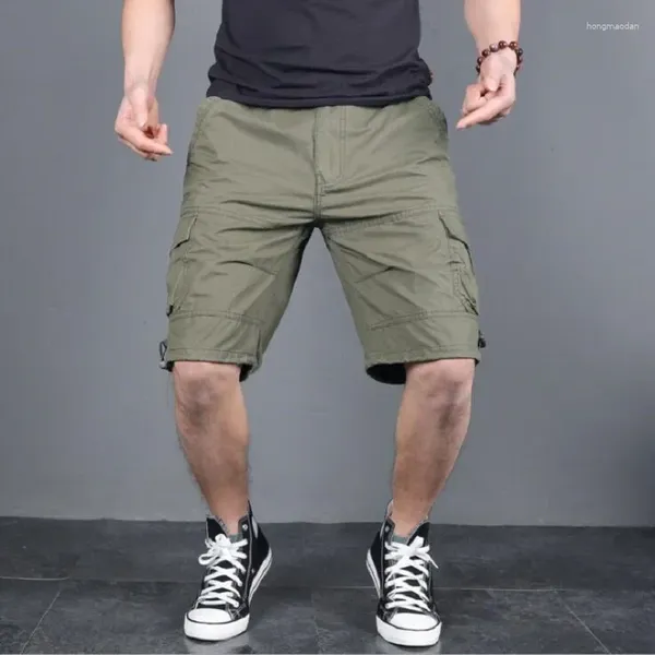 Pantaloncini da uomo 2023 Cargo militare Estate Esercito Tattico Pantaloni da uomo Allentato Lavoro Casual Pantaloni corti in cotone Uomo Plus Size 4XL