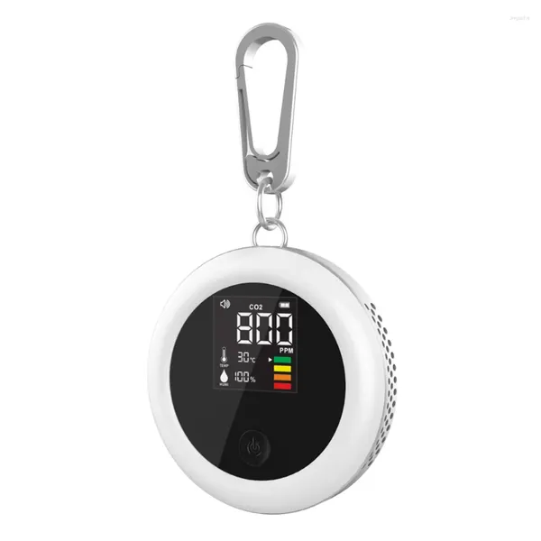 In 1 Air Qualität Detektor Drahtlose HCHO TVOC CO2 Sensor Meter Mini Temperatur Feuchtigkeit Tester LCD Farbe Display Home Monitor