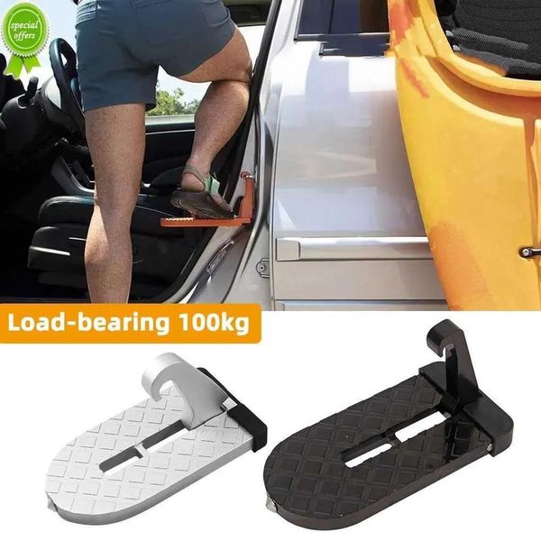 Acessórios novo dobrável rack de teto do carro passo porta do carro multifuncional gancho trava universal pedal auxiliar liga alumínio segurança hamme