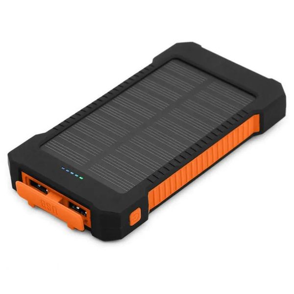 Bankalar 50000mAH Solar Powerbank 2 USB Port Charger Xiaomi Cellpphone2832 için Perakende Kutusu ile Harici Yedek Pili