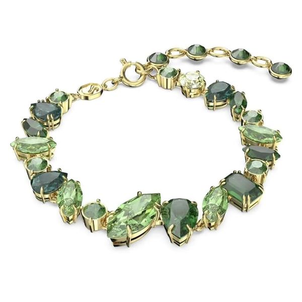 Ожерелье Ожерелье Swarovski Designer Luxury Fashion Women Gema для получения далобных элементов хрустальные плавные и красочные браслеты E