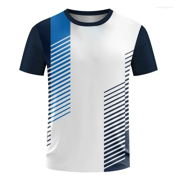 Erkek Tişörtleri Yaz Hızlı Kurutma Kısa Kollu Eğitim Giyim Erkek Masa Tenis Nefes Alabaş Spor Fitness Artı Beden Erkekler Tshirt