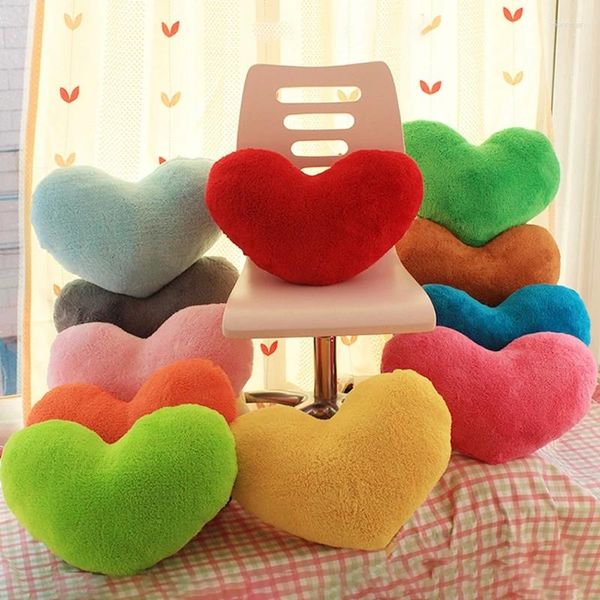 Conjuntos de roupas bonito coração pelúcia travesseiro recheado plushie almofadas decorativas para crianças namorada presente do dia dos namorados