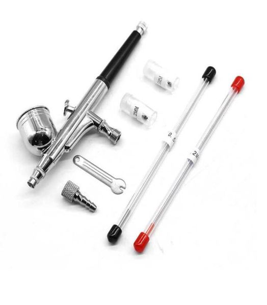 03-mm-Airbrush mit 02-mm-05-mm-Düsennadel, Dual-Action-Spritzpistolen-Zubehör, Kuchendekorationsfarbe, Modell, DIY-Tattoo-Luftpinsel 25892313