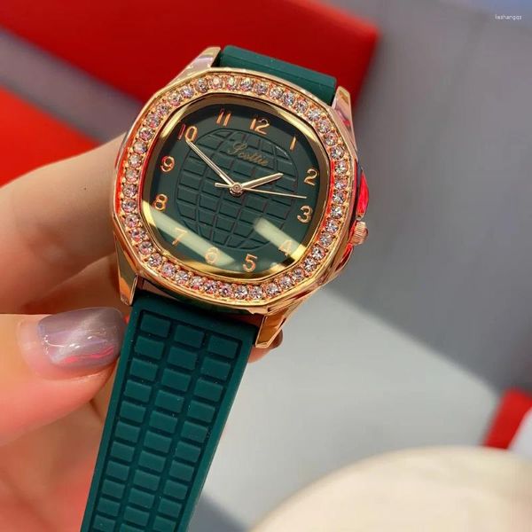 Relógios de pulso casuais senhoras relógio exclusivo moda feminina relógios design original quadrado relógio de mão de quartzo