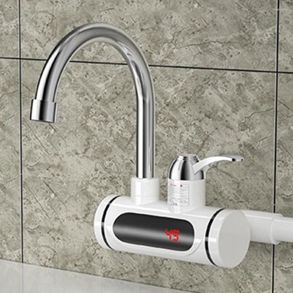 Küche Armaturen Elektrische Instant Heizung Wasser Wasserhahn Heizung 360 Grad Rotation Wasserdichte Temperatur Digital Display Für