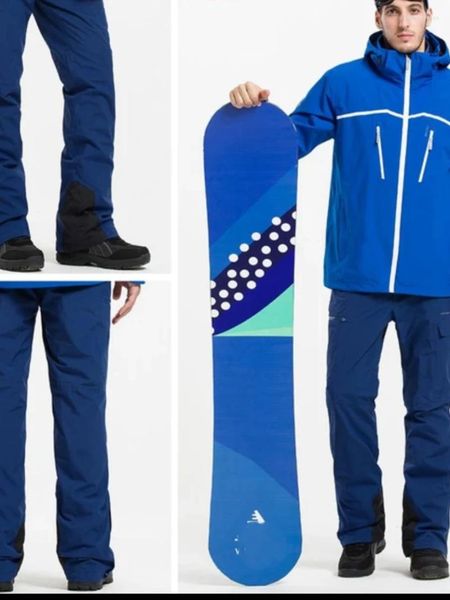 Ski-Hosen, Outdoor-Ski-Outfit, halten Sie warm und sehen gut aus. Professionelles Tragen von Overass-Kleidern