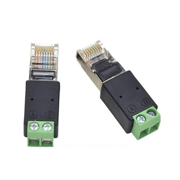 Adattatore RJ45 Terminale cavo adattatore da RJ45 a cristallo Terminale da RJ45 a 485