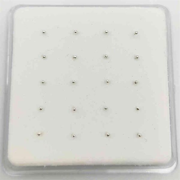 925 Gümüş 1 2 mm Top Burun saplamaları Pimler Kemik Nez Vücut Piercing Mücevherat 20pcs Pack273D