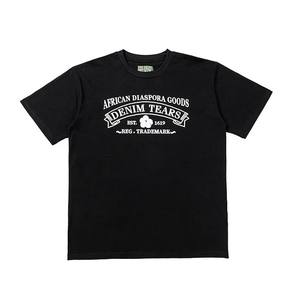 24SS Grün Blau Gelb Schwarz Weiß T-Shirt Herren Damen 1:1 Beste Qualität Puff Classic Print T-Shirt T-Shirt Top