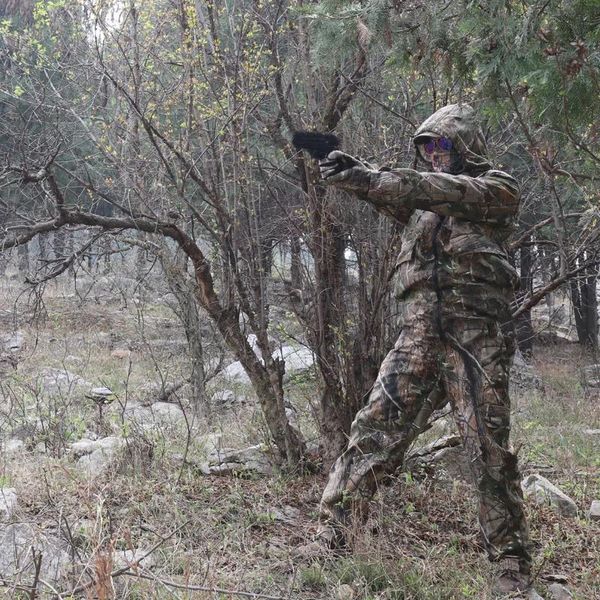 Ceket Keskin Nişancı CS Yaprak kuru çayır biyonik kamuflaj takım elbise açık antrenman av giysileri erkek Camo ceket pantolon seti ghillie takım elbise