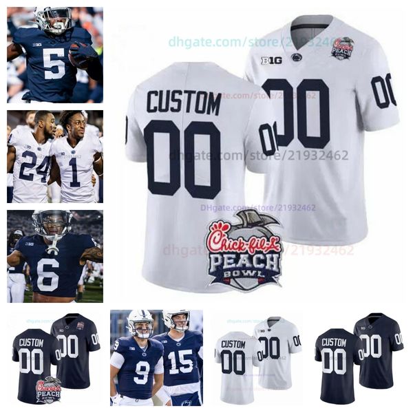 Настроить PSU Penn State Football Jersey Колледж NCAA Дрю Аллар Николас Синглтон Сакуон Баркли КеАндре Ламберт-Смит Абдул Картер Трейс МакСорли