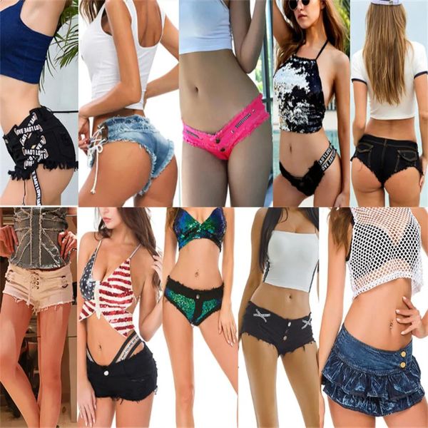 Röcke Frauen Sexy Denim Jeans Shorts Mädchen Hohe Taille Niedrige Taille Strand Hot Shorts Yf049 # 808