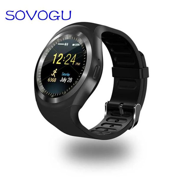 Orologi Sovo Bluetooth Y1 Smart Watch Relogio Android Smartwatch Sim Camera TF Camera