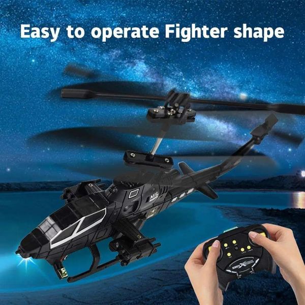 25 canais de controle remoto miniaircraft helicóptero dropresistente presentes aeronaves simulação lutador modelo rc brinquedos crianças t9h4 231229