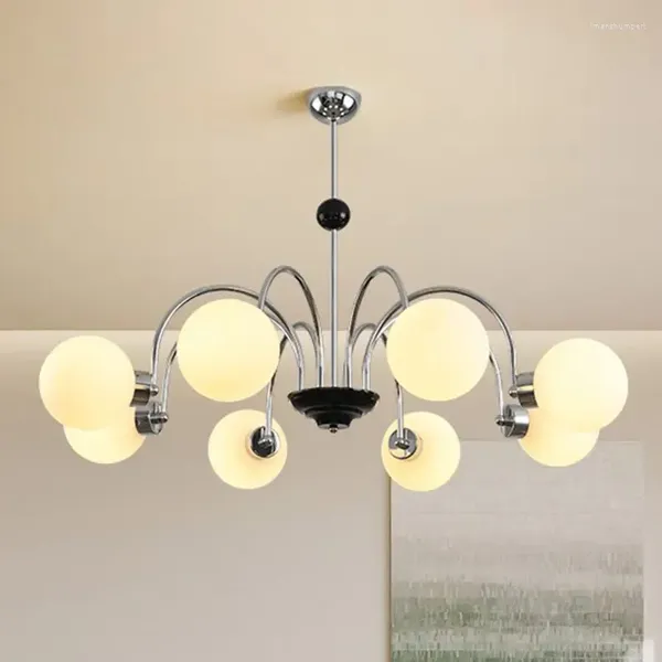 Avizeler Modern Yatak Odası Tavan Işık Nordic Led Chandelier Cam Top Kolye Lamba Salon Mutfak Asma Ev Dekor