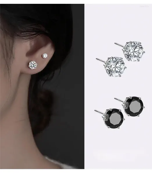 Ohrstecker schmücken S999 Sterlingsilber, niedliches, schlichtes, elegantes Design, exquisiter hypoallergener feiner Schmuck, Geschenk für Mädchen und Frauen