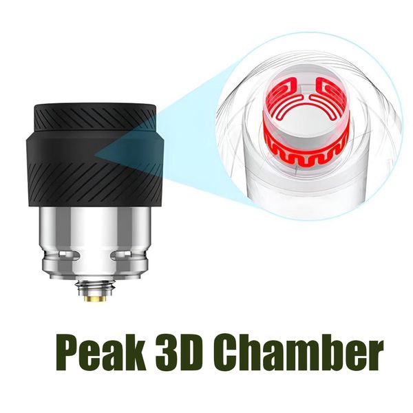 Puffco Peak 3D Chamber Coil Cap Accessorio di ricambio per generazione di riscaldamento Testa di bobina in ceramica