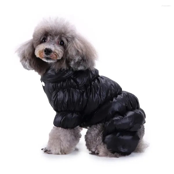 Vestuário para cães Pet Macacão Engrossar Roupas de Inverno À Prova D 'Água Para Cães Pequenos Chihuahua Quente Jaqueta De Pelúcia Casaco Trajes Yorkie Outfits