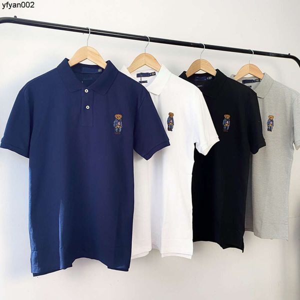 Polo Designers Camisas de Moda Mens Tops Homem Carta Camisa Roupas Manga Roupas S19V