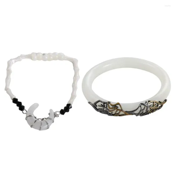 Pulseira para meninas mão jewerly cang lan jue cosplay imitação hetian jade coreano pulseiras pulseiras femininas pulseiras chinesas lua