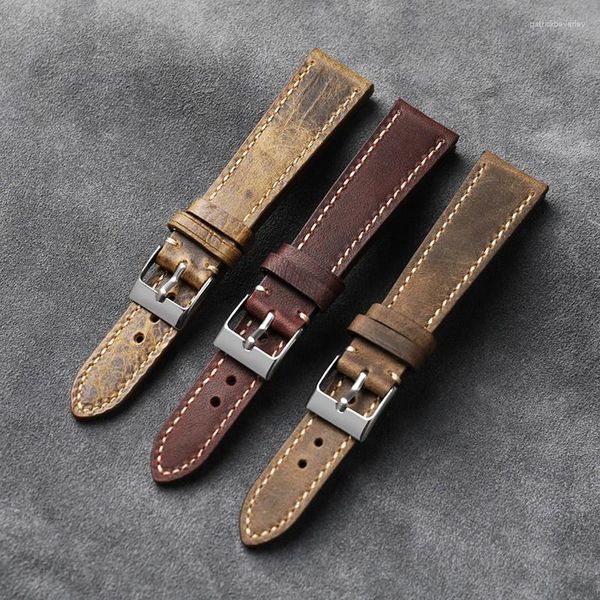 Watch Bands handgefertigtes Kalbsleder -Leder -Watchband der ersten Schicht