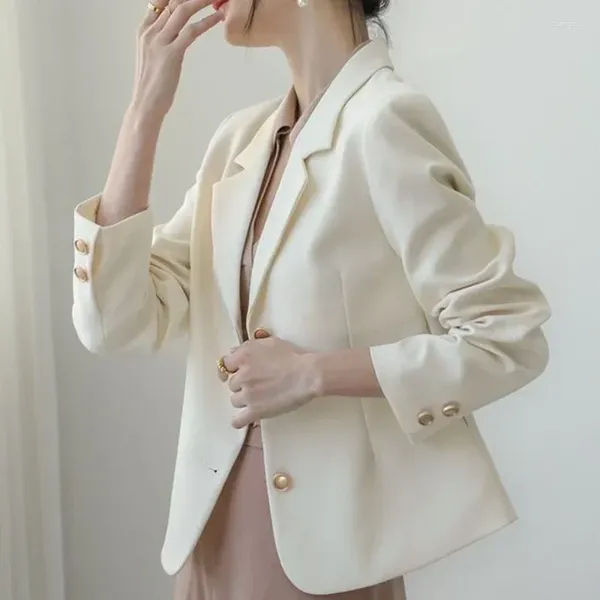 Abiti da donna Giacca Cappotti solidi per abiti da donna Blazer Donna Capispalla rosa Bianco Abbigliamento e offerte primaverili giovanili