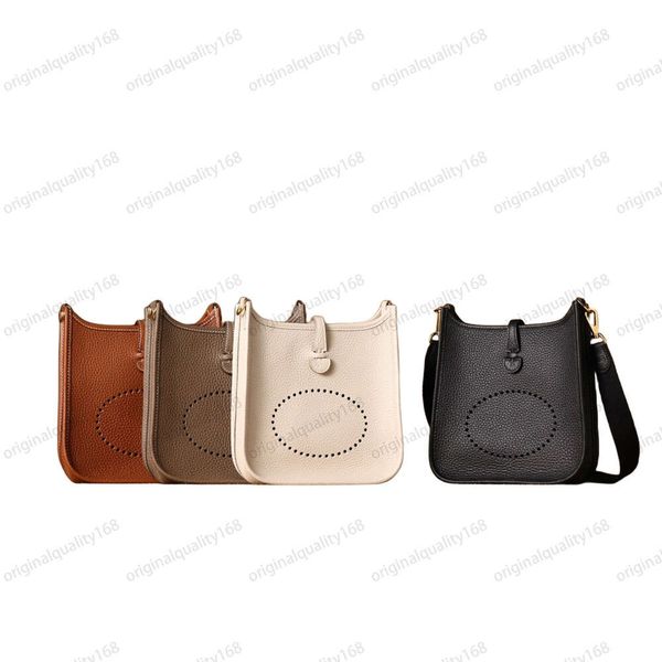 Originale cucito a mano di qualità Designer Mini Borsa da donna Borsa a tracolla Moda Pelle di vitello Nero Elefante Grigio Oro Marrone Frappè Borsa bianca Borse unisex di lusso 10A