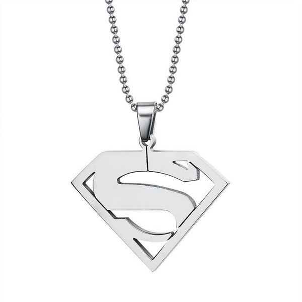 Superman pendaplated superman colares pingentes jóias para homens mulheres PN-0022942