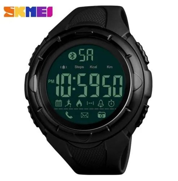 Saatler skmei erkek moda akıllı saat su geçirmez pedometre dijital kol saatleri uzaktan kamera kalori bluetooth watch relogio masculino