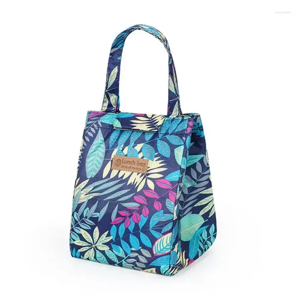 Louça moda almoço saco isolado térmico café da manhã bento caixa sacos de armazenamento feminino crianças portátil pacote de mão piquenique viagem escola bolsa