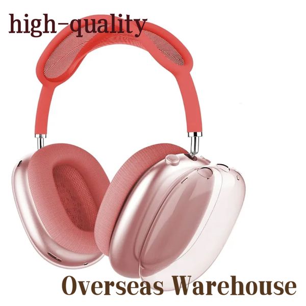 5 Cores para os fones de ouvido Bluetooth Acessórios para fones de ouvido Bluetooth Acessórios de fone de ouvido transparentes TPU Caso de proteção à prova d'água transparente Airpod maxs fone de ouvido tampa de fone de ouvido
