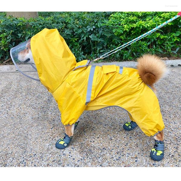 Hundebekleidung Kleidung Haustier Polyester Regenmantel Vier Beine Wasserdicht Wetterfest Welpe Langlebig Kätzchen
