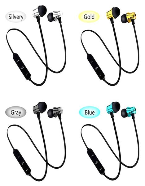 Fones de ouvido bluetooth adsorção magnética xt11 neckband com fio esportes fone estéreo com microfone5409652