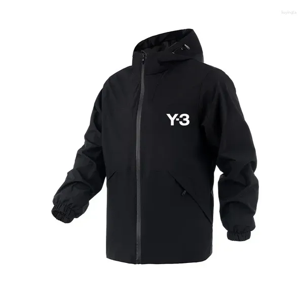 Мужские куртки бренда Y3, мужские модные повседневные мужские пальто с капюшоном, осенне-зимняя ветрозащитная куртка, одежда Chaquetas Hombre