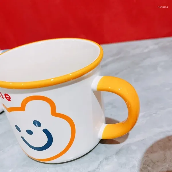 Tazze Tazza per l'acqua Tazza personalizzata Orsetto carino Bicchieri per caffè Tazze per caffè espresso in stile coreano Caffè per cartoni animati Articoli per il tè in ceramica