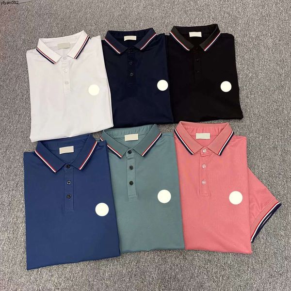 Дизайнерский бренд Мужская рубашка-поло Мужская рубашка-поло Летняя дышащая Размер Цвет Черный Зеленый Оранжевый 8dwz