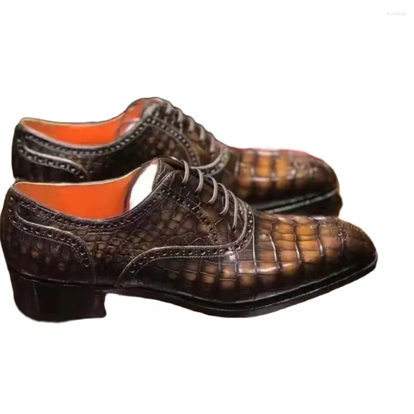 Sapatos de vestido Sanyecheshiping homens masculino formal crocodilo para