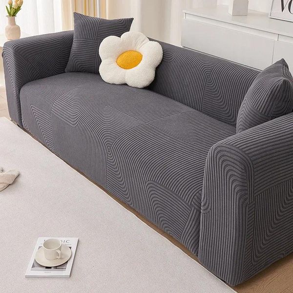 Sandalye kapaklar rahat esnek slipcover elastik esnek l-şekilli kanepe 1/2/3/4 koltuklar kanepe kapak evrensel futon tembel çocuk koruyucu