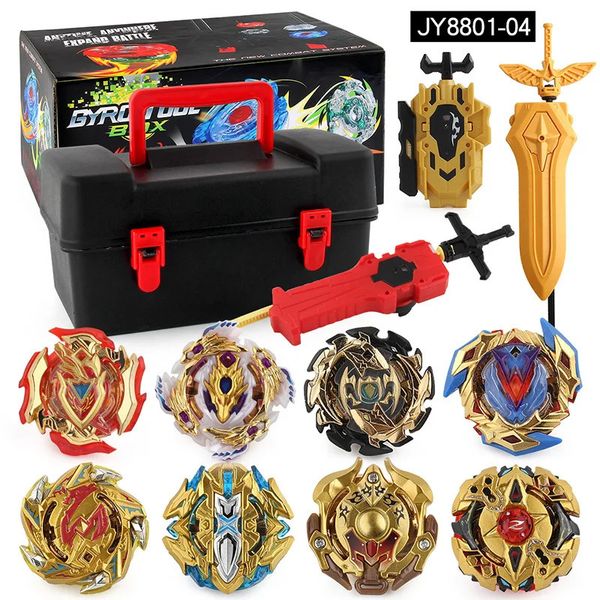 Beyblade Burst JY880104 Gyro Gold Edition, набор из 12 предметов, ограниченный детский ящик для хранения, ящик для инструментов 231229