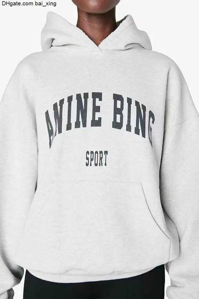 Sweatshirts Annie 2023 Yeni Bing Yaz Orijinal Karışımı 30 Stil Pamuk Tasarımcı Kadın Moda Hoodie Street Giyim