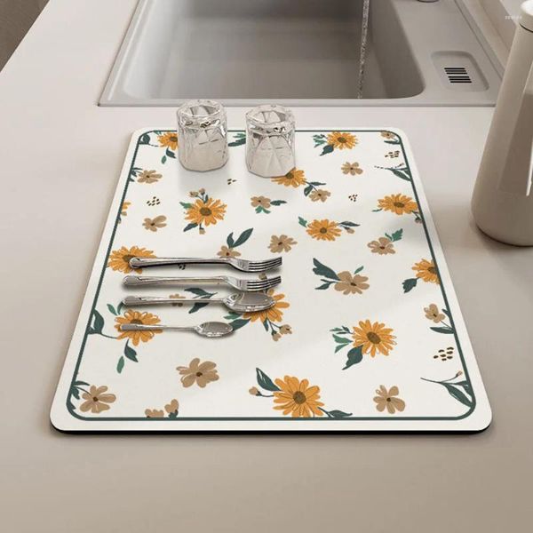 Masa paspasları kurutma mat mutfak 50 60cm çok amaçlı hızlı kuruyan güvenli malzeme çok yönlü ve şık