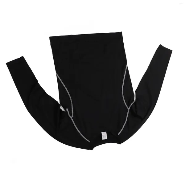 Camisas ativas masculinas, conjunto de treino confortável, reduz a perda muscular, roupa de alta elasticidade, ajuste justo, camisa de manga comprida para corrida