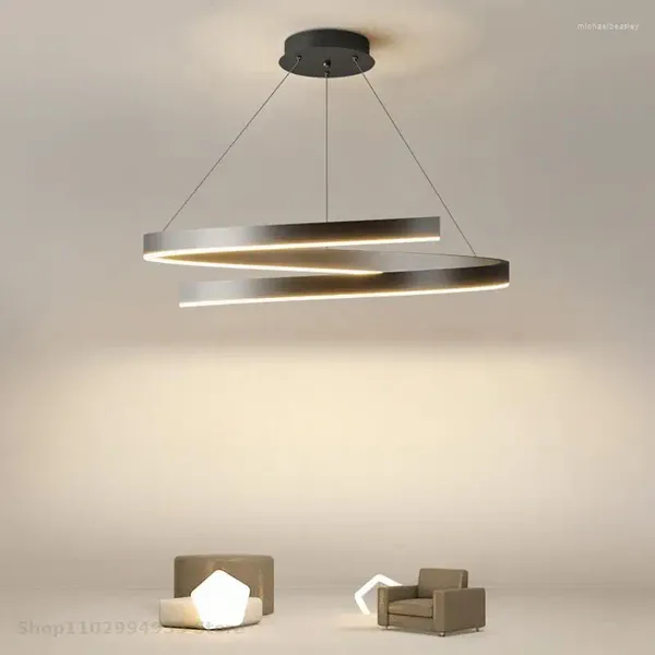 Lustres sala de jantar lustre mestre quarto luz moderna e minimalista sala estar lâmpadas redondas