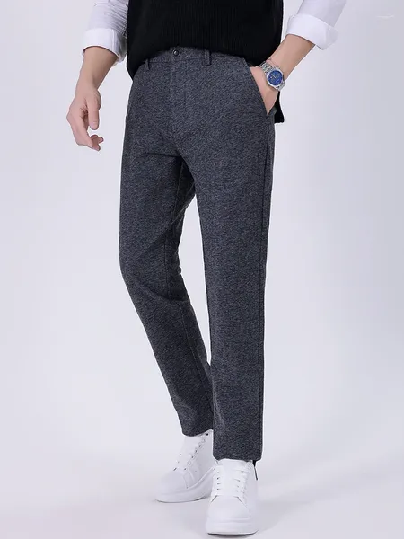 Мужские брюки Four Seasons, повседневные мужские брюки, мешковатые прямые брюки высокого качества, деловые, простые, прямые поставки с фабрики