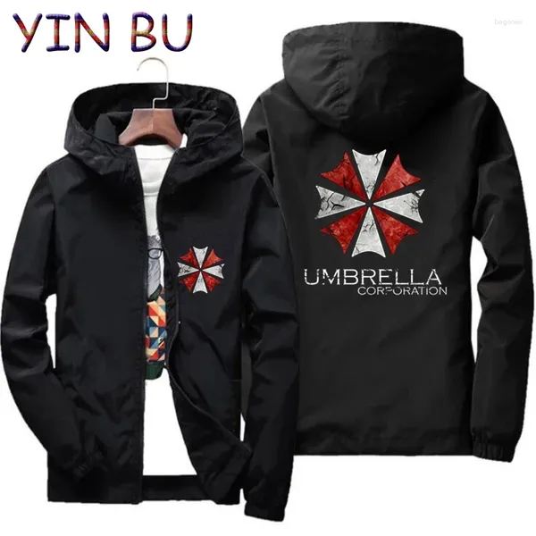 Jaquetas masculinas guarda-chuva jaqueta bomber blusão streetwear casaco fino com capuz natal parkas roupas plus size 7xl 6xl