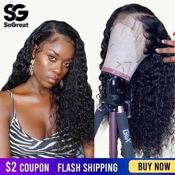 Perücken Tiefe Welle Spitze Front Menschliches Haar Perücken Für Afro Schwarze Frauen Lange 28 30 Zoll Perücke 13x6 HD frontal Brasilianischen Vorgezupft Glueless 150%