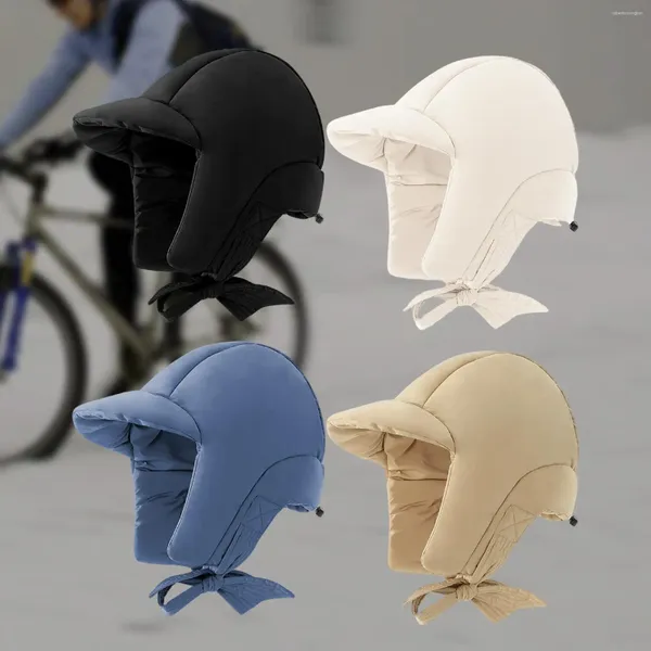 Radfahren Caps Daunenmütze mit Ohrenklappen Winter Gehörschutz Schirmmütze warm