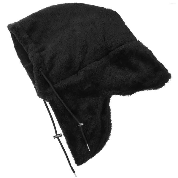 Bandane Sport Cappello antivento Testa anti-freddo Cappuccio facciale Maschera per il viso Pratica copertura per bici in pile artico per l'inverno Maschere nere per esterni